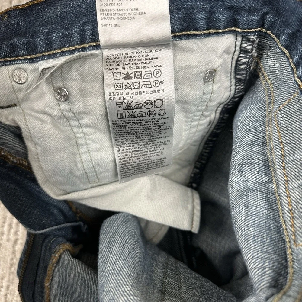 Levi's 527 Slim Bootcut Jeans Mens 34x34 Blue‎ Denim Low Rise Western Workwear